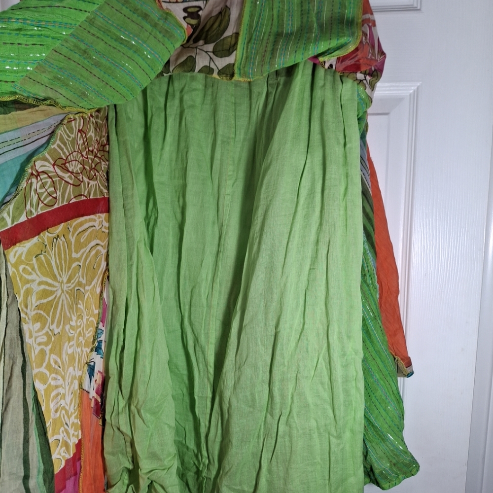 Anü By Naturals ANU Bright Floral Maxi Panels Skirt Fully Lined EUC Fairy Sz S - Picture 7 of 8